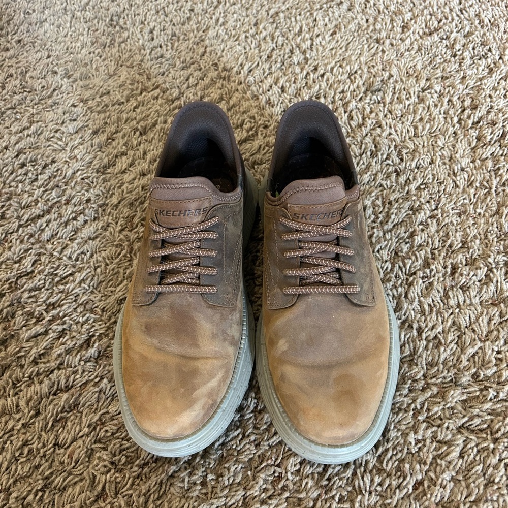 Skechers Brown Sneakers with Thick Sole and Minimalist Design